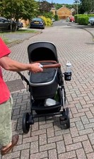 Silver Cross Single-Double Wave Travel Pram Bundle Granite Used Good Condition