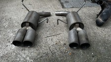 Twin Exit stainless steel Exhaust Mufflers quad tips