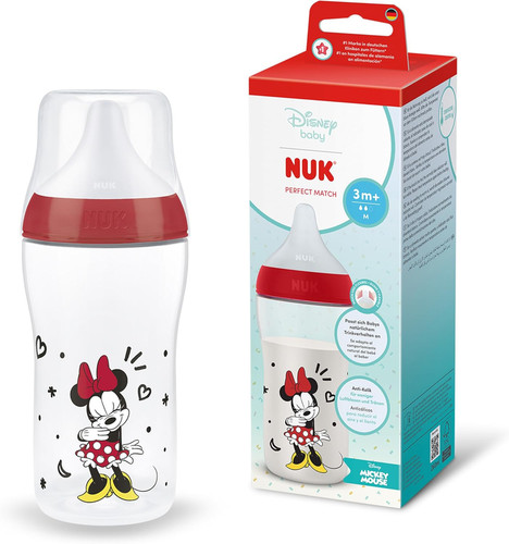 Nuk minnie mouse baby bottle - mouse,