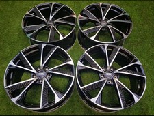 19" New 2020 RS7 Performance Alloy Style Wheels Black Machined Audi A3 A4 A6