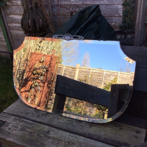 Vintage shield shape frameless - vintage,