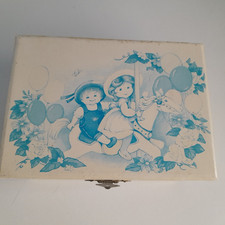 Vintage  Girls & Merry-go-round  Ballerina  Musical Jewellery Box Pre Owned
