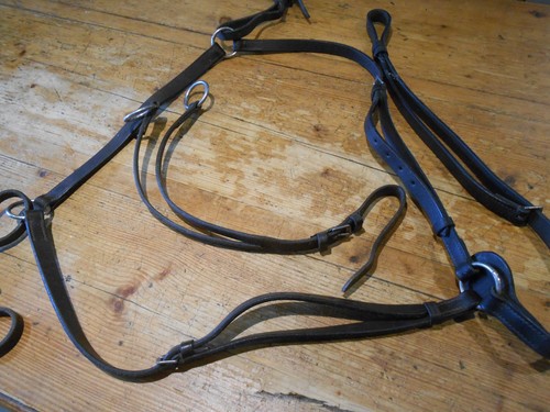 Leather breastplate with - leather,