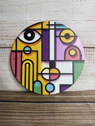 Abstract geometric face metal - geometric,