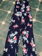 per una uk 14 reg beautiful jersey sleevless junpsuit jump suit vgc