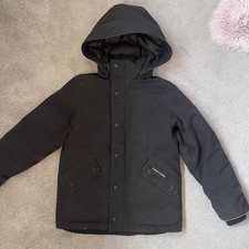 Boys Black Canada Goose Parka Coat Age 10-12