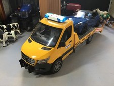 Bruder 1:16 Mercedes Sprinter Recovery Truck and Roadster Car.