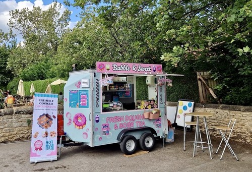 Mobile doughnut boba tea - doughnut, &