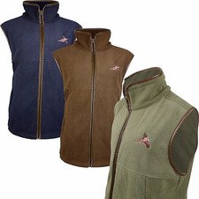 Pheasant Embroided Fleece Gilet Shooting Body Warmer Vest Hunting Jumper 002
