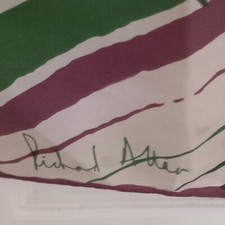 VINTAGE RICHARD ALLAN SILK SCARF WITH HAND ROLLED EDGES