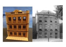 28mm Genuine Arnhem Dutch House Brick WW2 Bolt Action scenery Bridge to far MDF