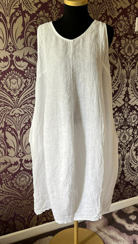 White 100 linen italian - linen,