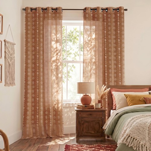 Inch boho curtains semi - 90,