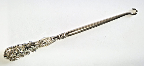 Antique silver button - antique,