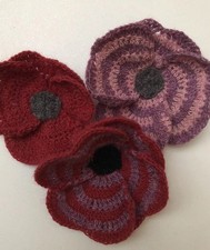 3x Remembrance Poppy Handmade