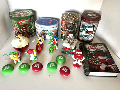 Christmas lot b tins - m&m's,