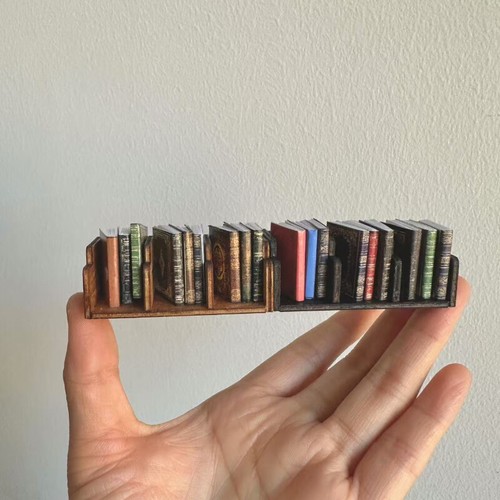 1set bookshelf books 12 - bookshelf, 1:12