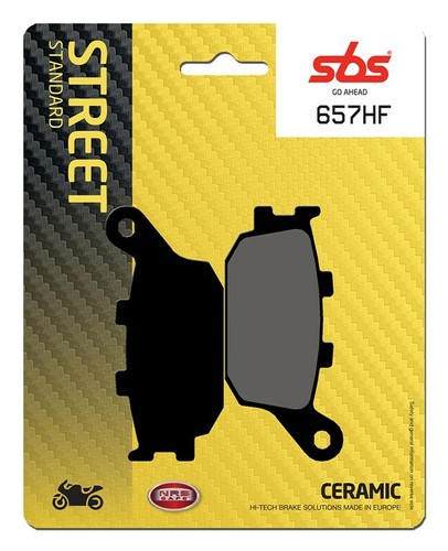 Sbs 657hf brake pads rear - 657hf,