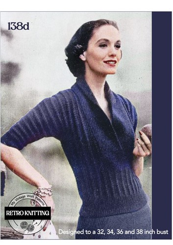 1950s shawl collar - collar, sweater