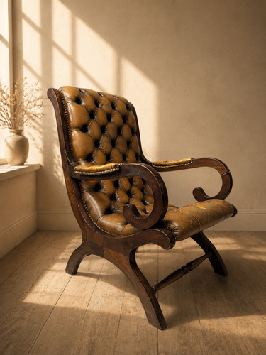 Chesterfield armchair vintage - chesterfield,