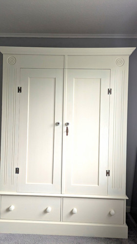 Solid pine wardrobe - pine,