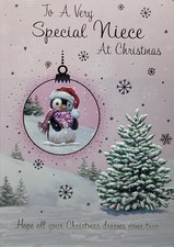 NIECE CHRISTMAS CARD CUTE