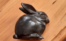 Small bronze japanese rabbit - small,