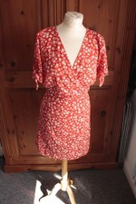 New Look red floral summer dress