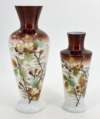 Victorian hand painted glass - victorian,