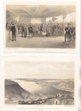 1856 CRIMEAN WAR attractive Litho book plates approx 18x11 cm Army in Sevastopol