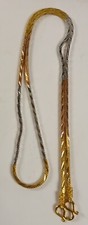 Gold plated foxtail chain