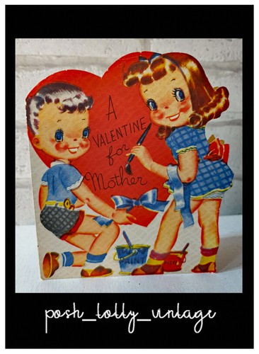 Vintage 1940s valentine - vintage, for