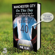 MAN CITY Book, PERSONALISED. History Facts. Manchester City Fan Gift. Football
