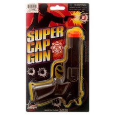 Black Super Cap Toy Gun