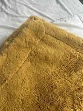 Deep Plush Blanket Throw. Mustard. Unused.