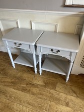 Laura Ashley Clifton bedside / consel tables grey