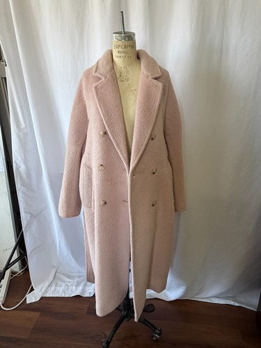 Pink wool coat - pink,