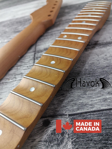 Scalloped roasted maple satin - scalloped,