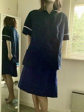 Classic Navy Blue with White