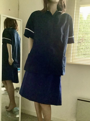 Classic navy blue - blue, white
