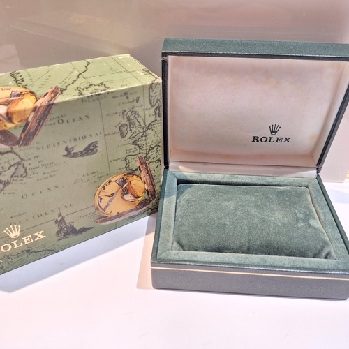 Rolex vintage green watch - green, box