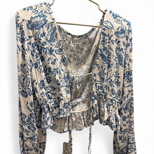 Blue and white - blue, floral
