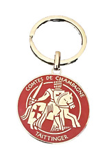 TAITTINGER Champagne  KEY RING COMTES DE CHAMPAGNE DOUBLE FACED RED COLOUR