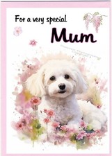 Bichon Frise Dog Blank Card