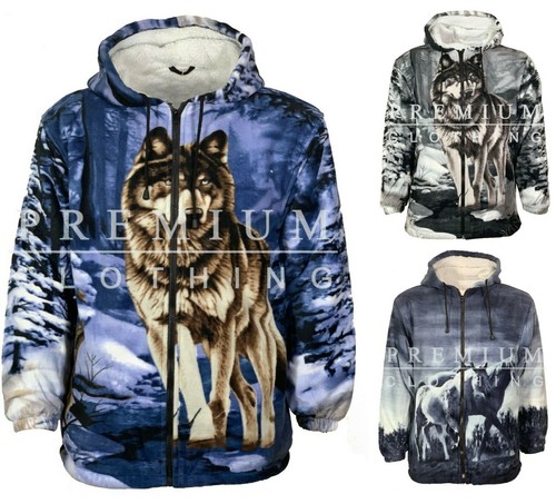 Mens womens hooded - fur, sherpa