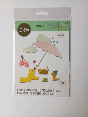 Sizzix thinlits die set rainy - sizzix,