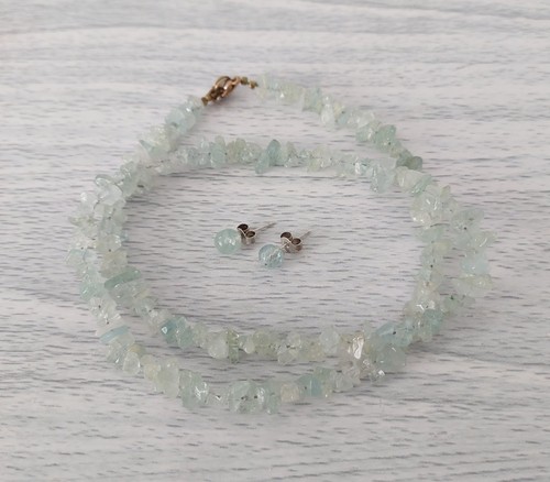Aquamarine crystal chip - aquamarine,