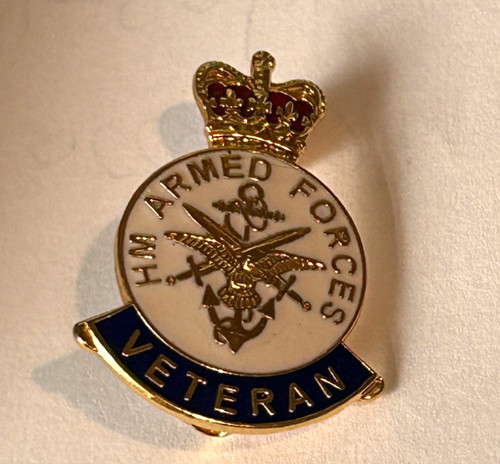Armed forces veteran - forces, enamel