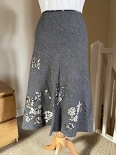Monsoon Midi Skirt 16 Grey