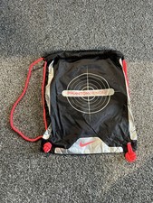 Rare Nike Phantom Venom Black Red Drawstring Bag Football Boot Trainer Bag 